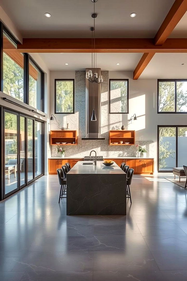 Seamless Indoor Outdoor Connection - 22 Open Kitchen Ideas