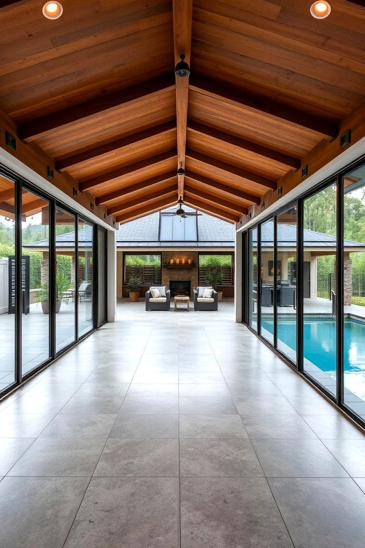 Seamless Indoor Outdoor Flow - 22 Above-ground Pool With Deck Ideas