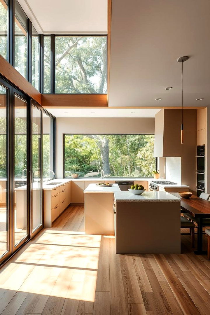 Seamless Indoor Outdoor Flow - 22 Kitchens With Beige Kitchen Cabinets