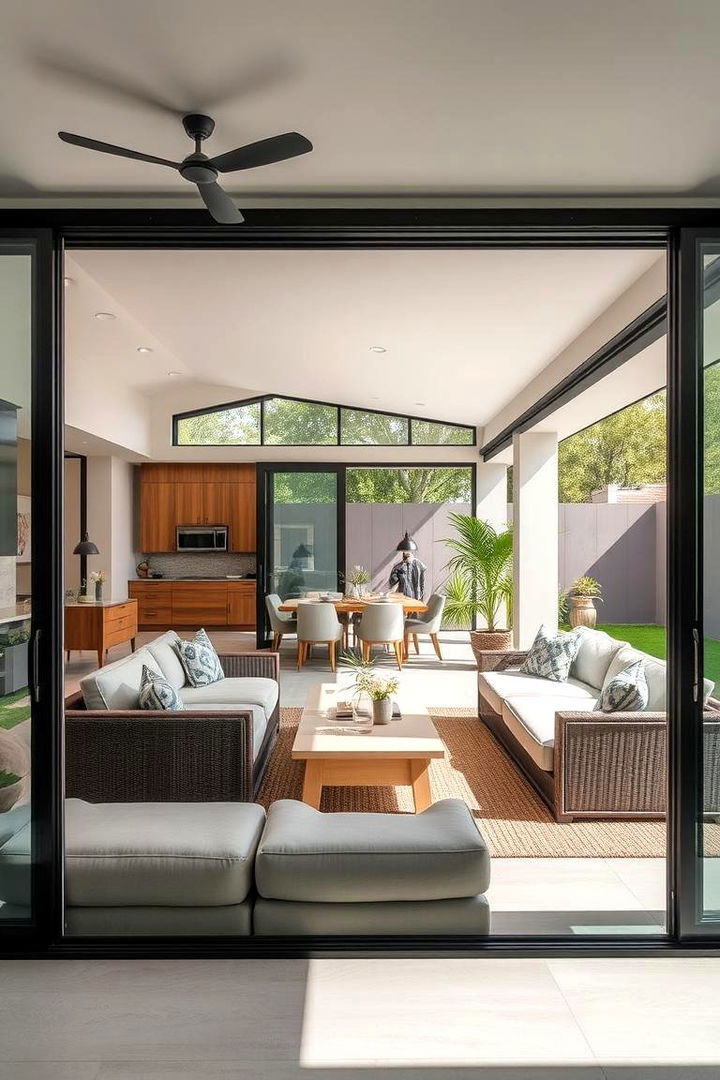 Seamless Indoor Outdoor Flow - 22 L Shaped Outdoor Kitchen Ideas