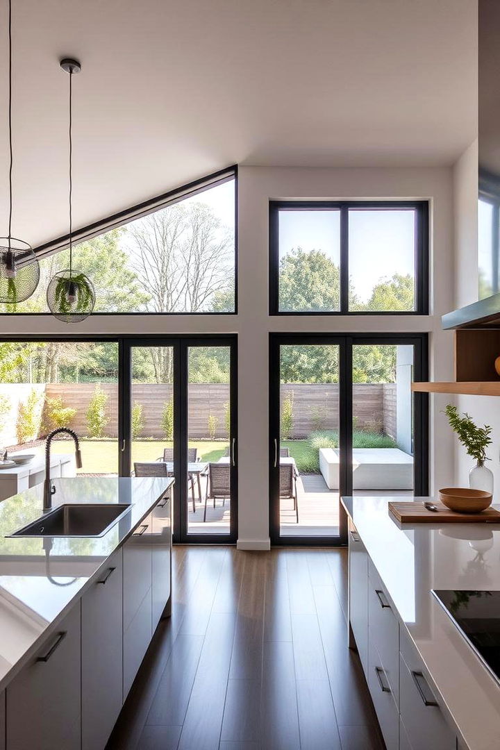 Seamless Indoor Outdoor Flow - 22 Mid-century Modern Kitchen Ideas