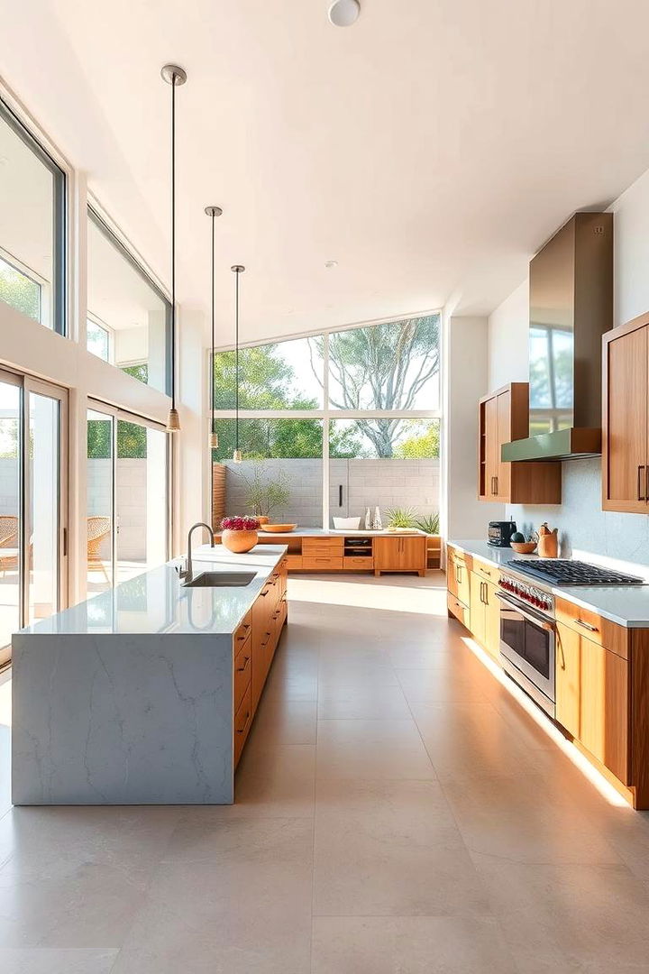 Seamless Indoor Outdoor Flow - 22 Outdoor Kitchen Island Ideas