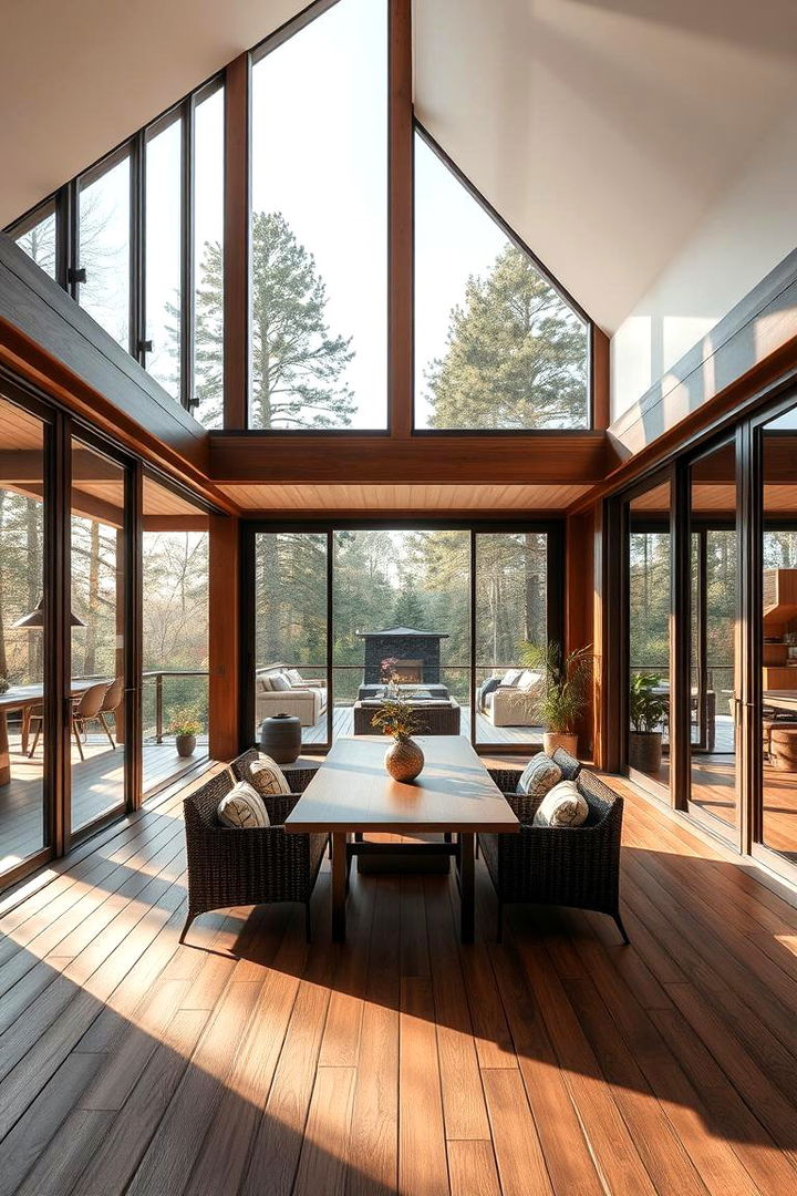 Seamless Indoor Outdoor Flow - 22 Deck With Privacy Wall