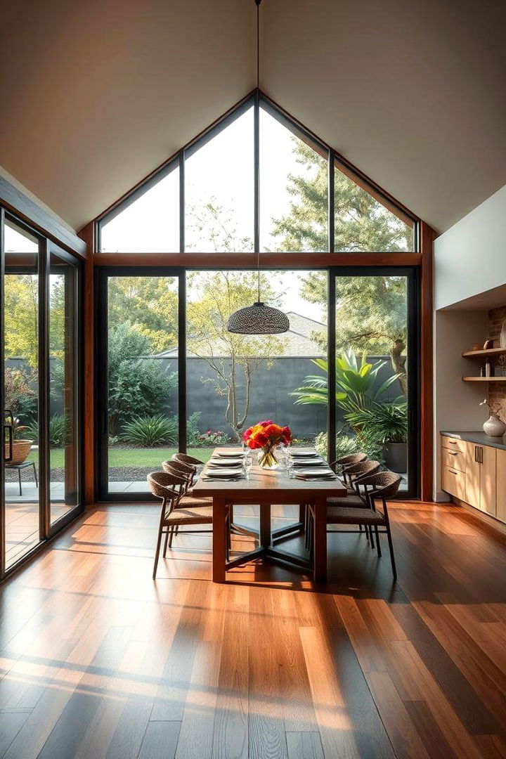 Seamless Indoor Outdoor Fusion - 22 Greenhouse Dining Room Ideas