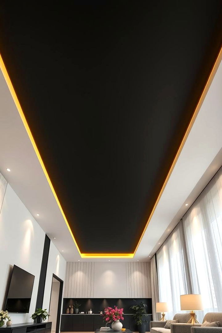 Seamless Integration - 22 Black Ceiling Design Ideas