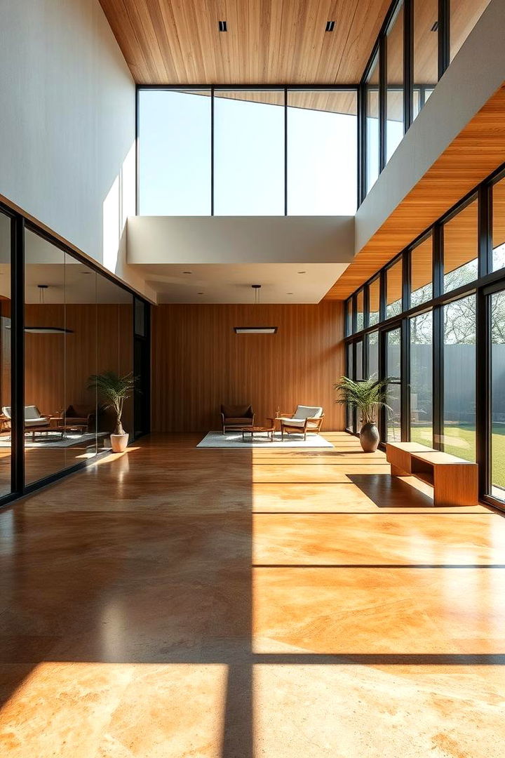 Seamless Integration with Modern Architecture - 22 Stained Concrete Floors