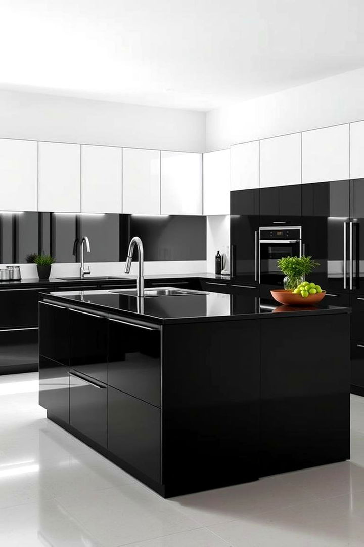 Seamless Layout Integration - 22 Black Kitchen Islands