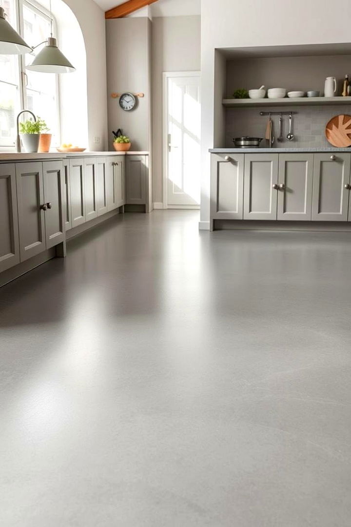 Seamless Microcement Flooring Designs - 22 Microcement Kitchen Ideas