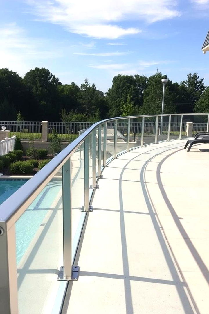 Seamless Pole to Pole Designs - 22 Pool Deck Railing Ideas