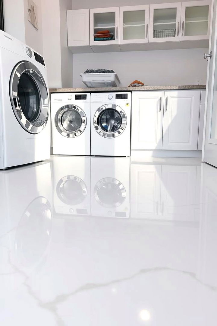 Seamless Resin Flooring - 22 Laundry Room Floor Ideas