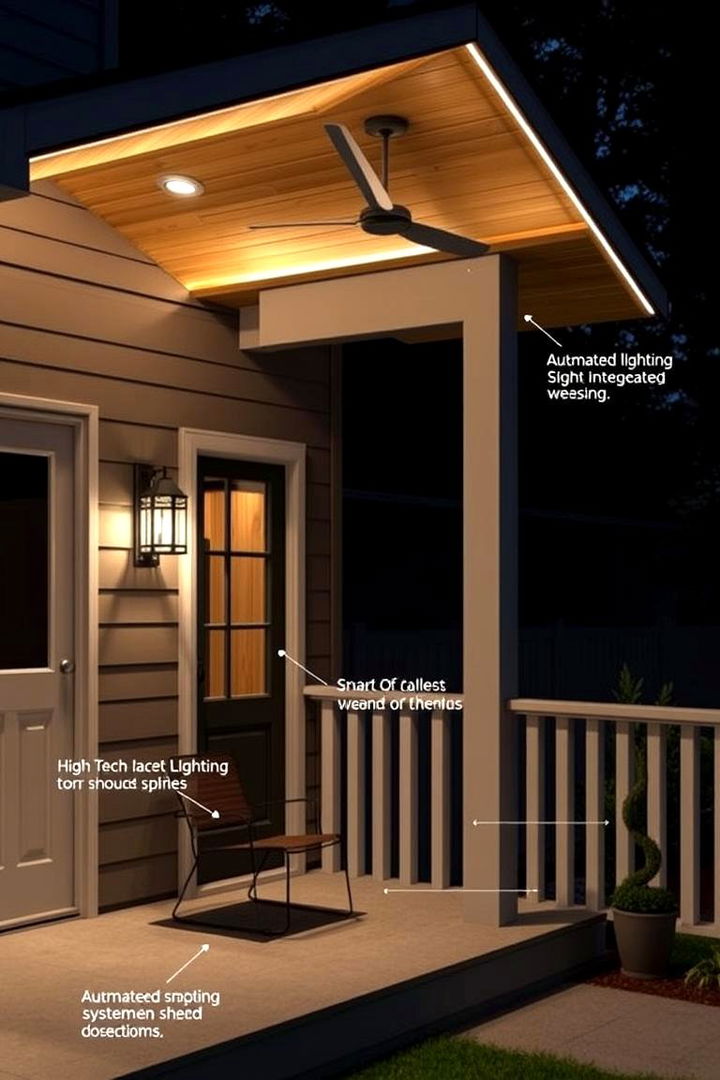 Seamlessly Integrated Tech - 22 Shed Roof Porch Design Ideas