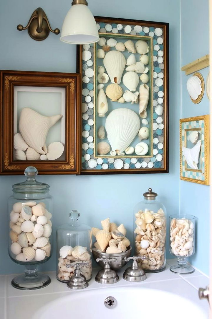 Seashell Collections and Decor - 22 Nautical Bathroom Ideas