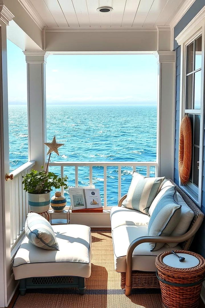 Seaside Veranda - 22 Outdoor Reading Nook Ideas