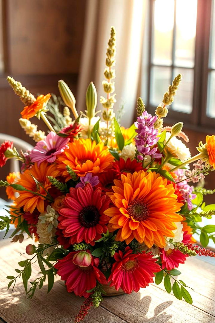 Seasonal Bloom Beauties - 22 Rehearsal Dinner Centerpiece Ideas