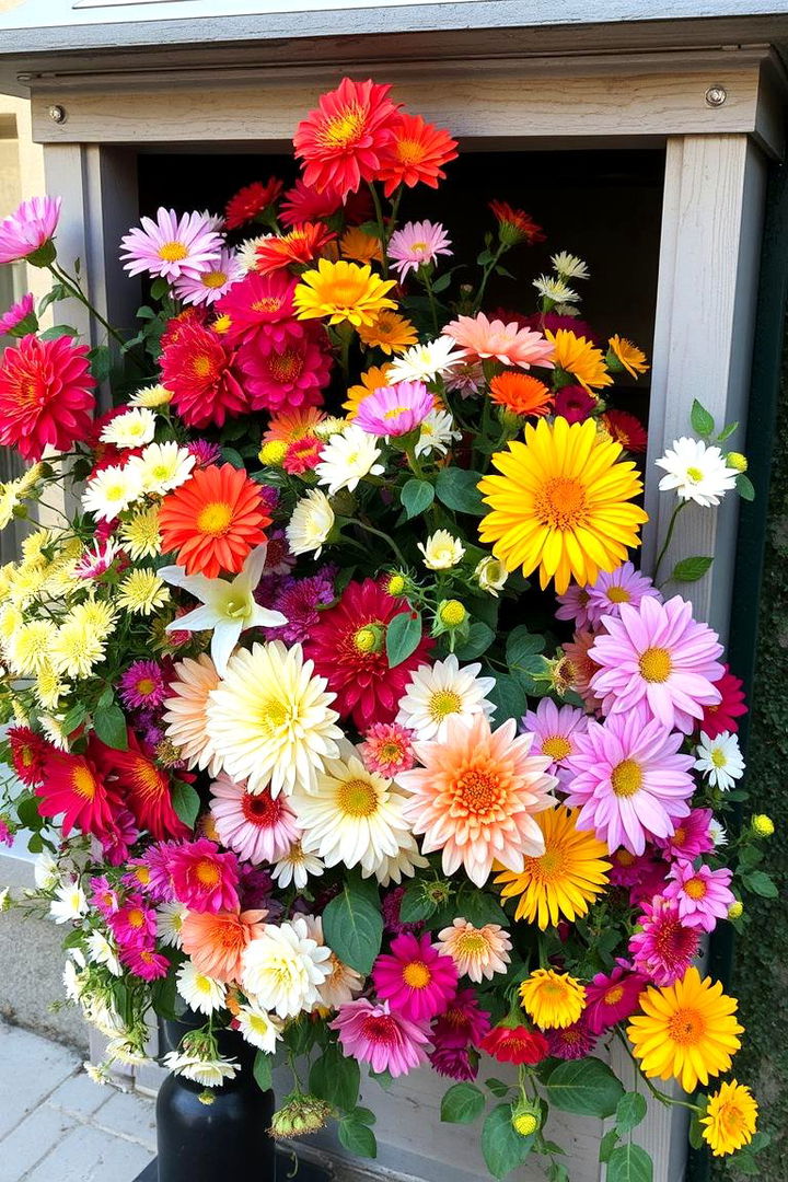 Seasonal Bloom Displays - 22 Mailbox Landscaping Ideas