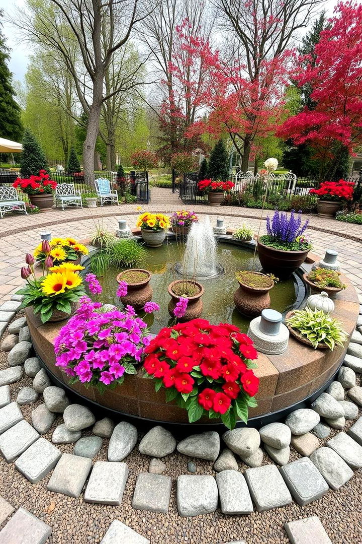 Seasonal Bloom Raised Pond - 22 Raised Garden Pond Ideas