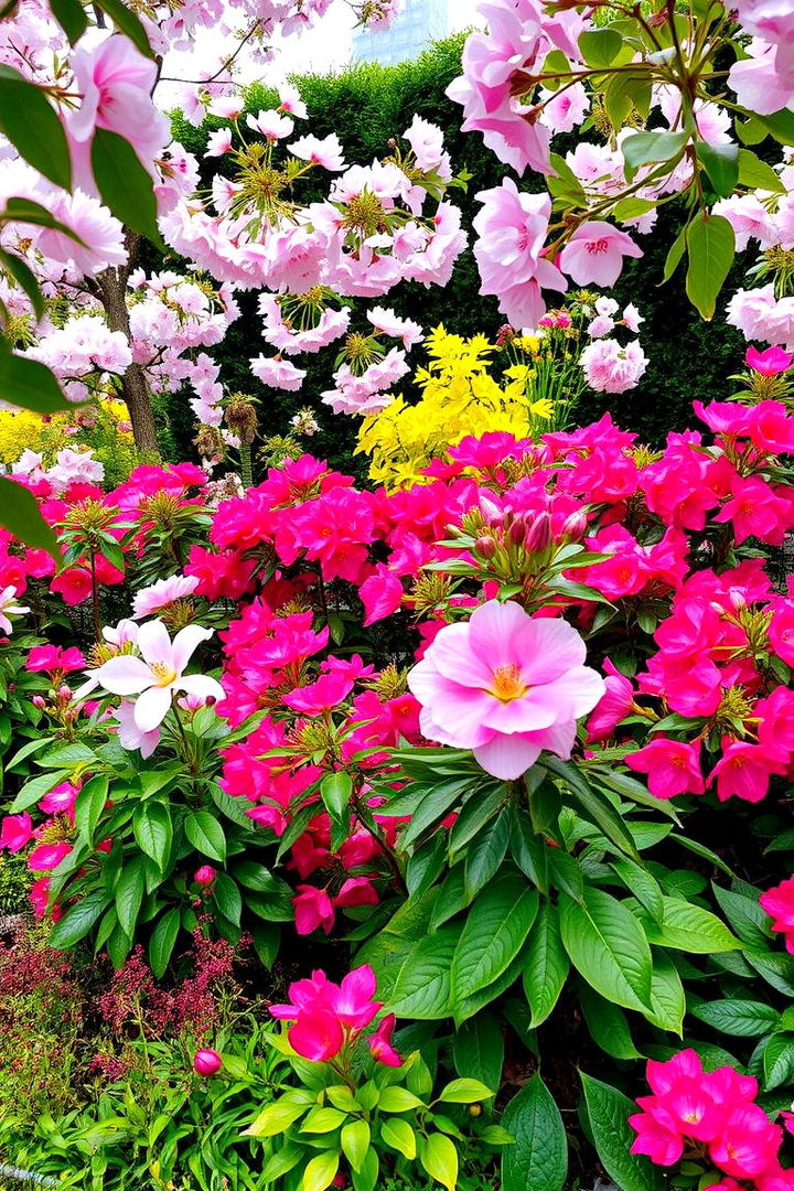Seasonal Blooms Display - 22 Japanese Garden Ideas