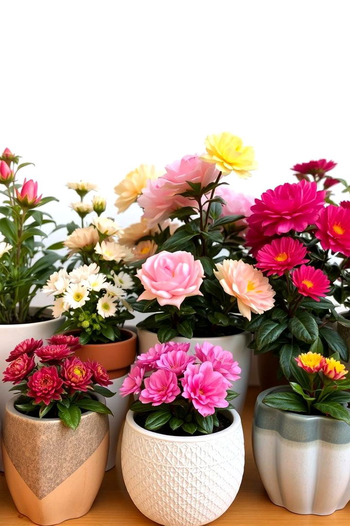 Seasonal Blooms Display - 22 Potted Plant Arrangement Ideas