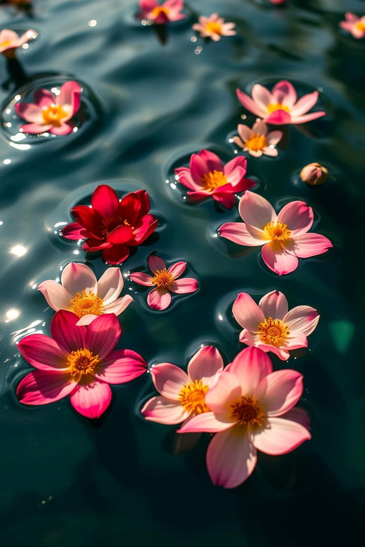 Seasonal Blooms and Glimmers - 22 Floating Wedding Centerpiece Ideas