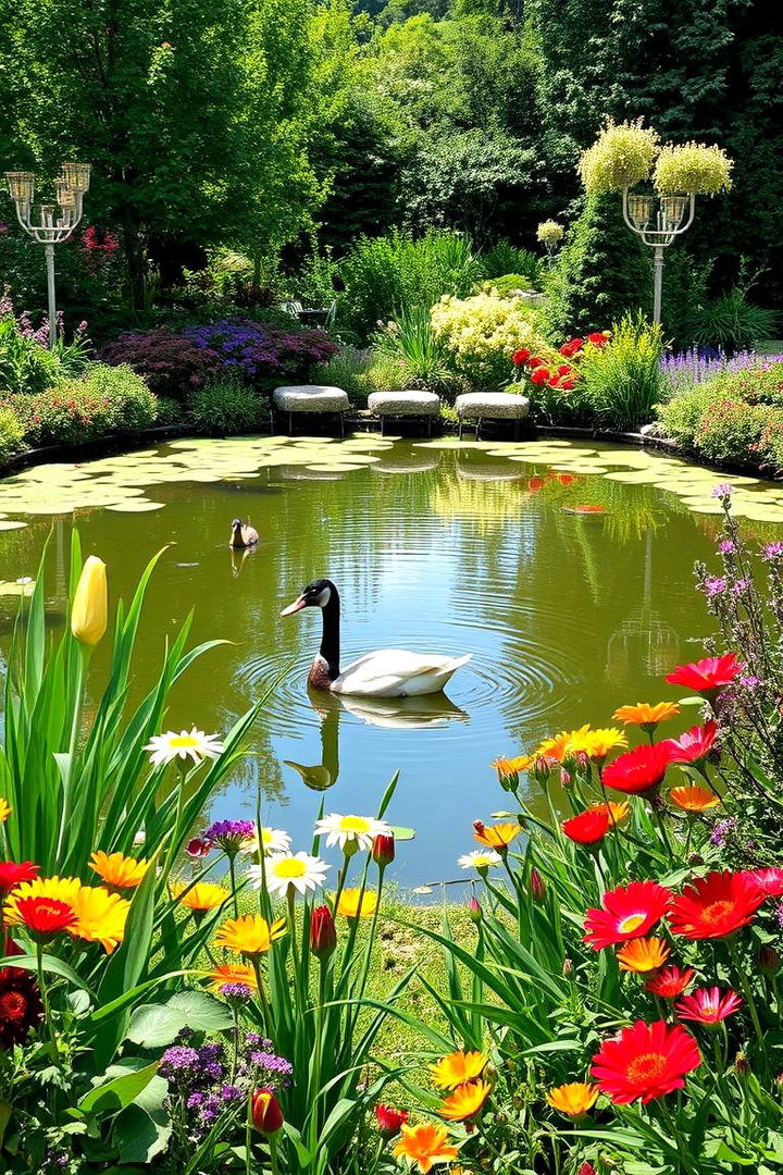 Seasonal Color Planting Design - 22 Duck Pond Ideas
