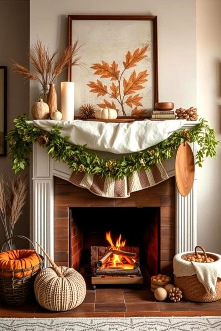Seasonal Decor Flair - 22 Farmhouse Fireplace Ideas