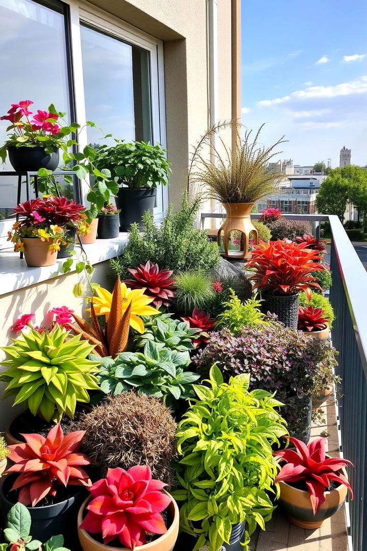 Seasonal Display Garden - 22 Balcony Garden Ideas