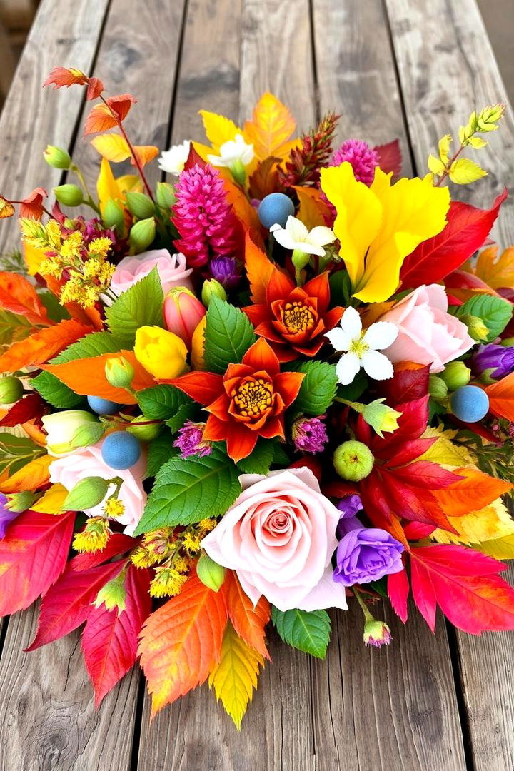 Seasonal Foliage Decor - 22 Rustic Wedding Centerpieces