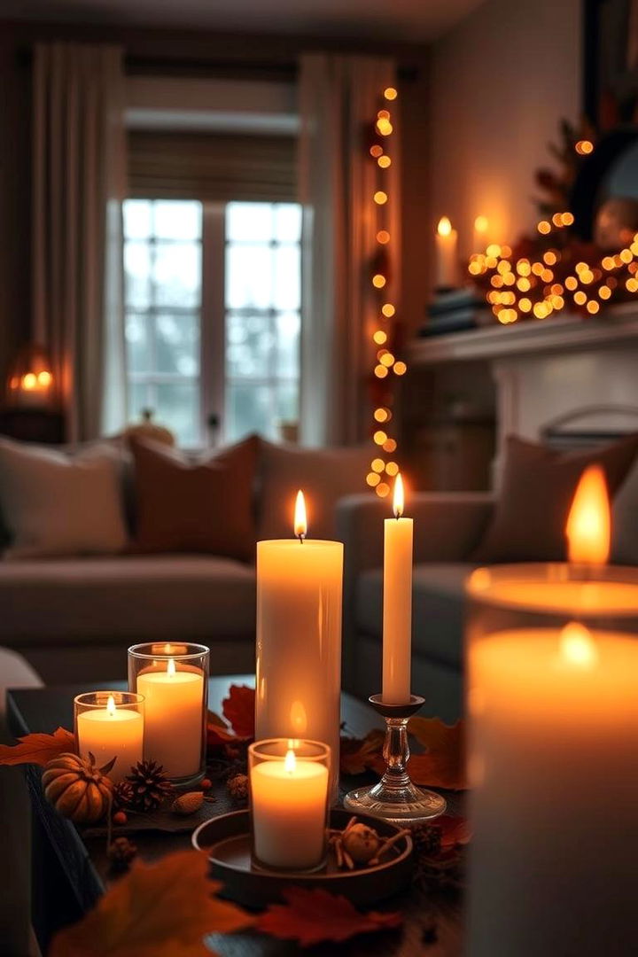 Seasonal Scent Candles - 22 Fall Living Room Ideas