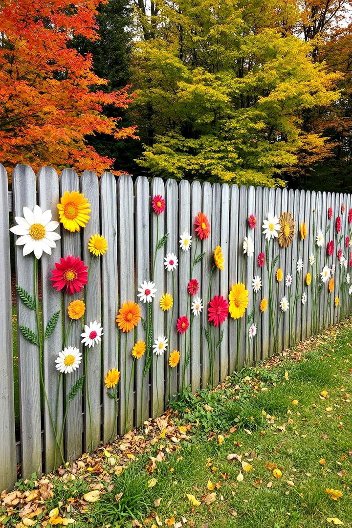 Seasonal Themes Imagining Changing Artistry - 22 Fence Art Ideas