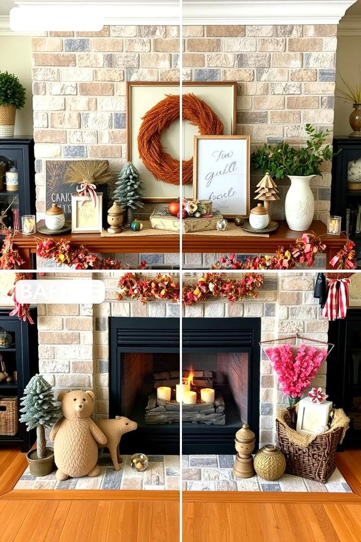 Seasonal Transformations - 22 Fireplace Decor Ideas