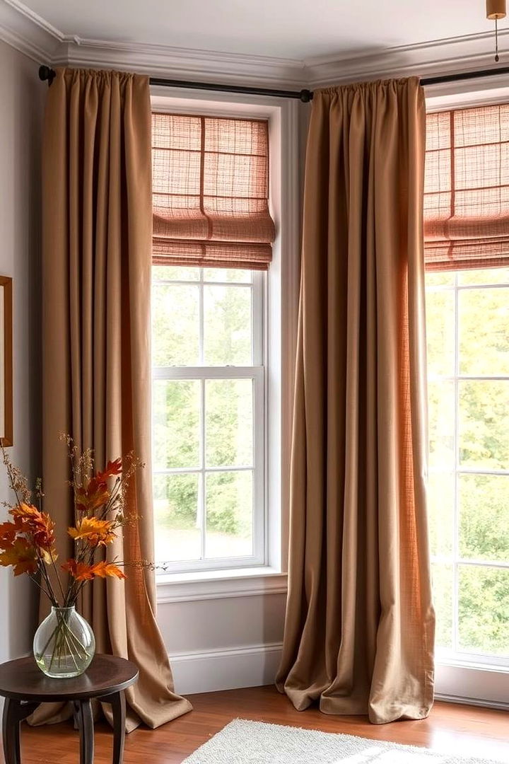 Seasonal Window Treatments - 22 Fall Bedroom Decor Ideas