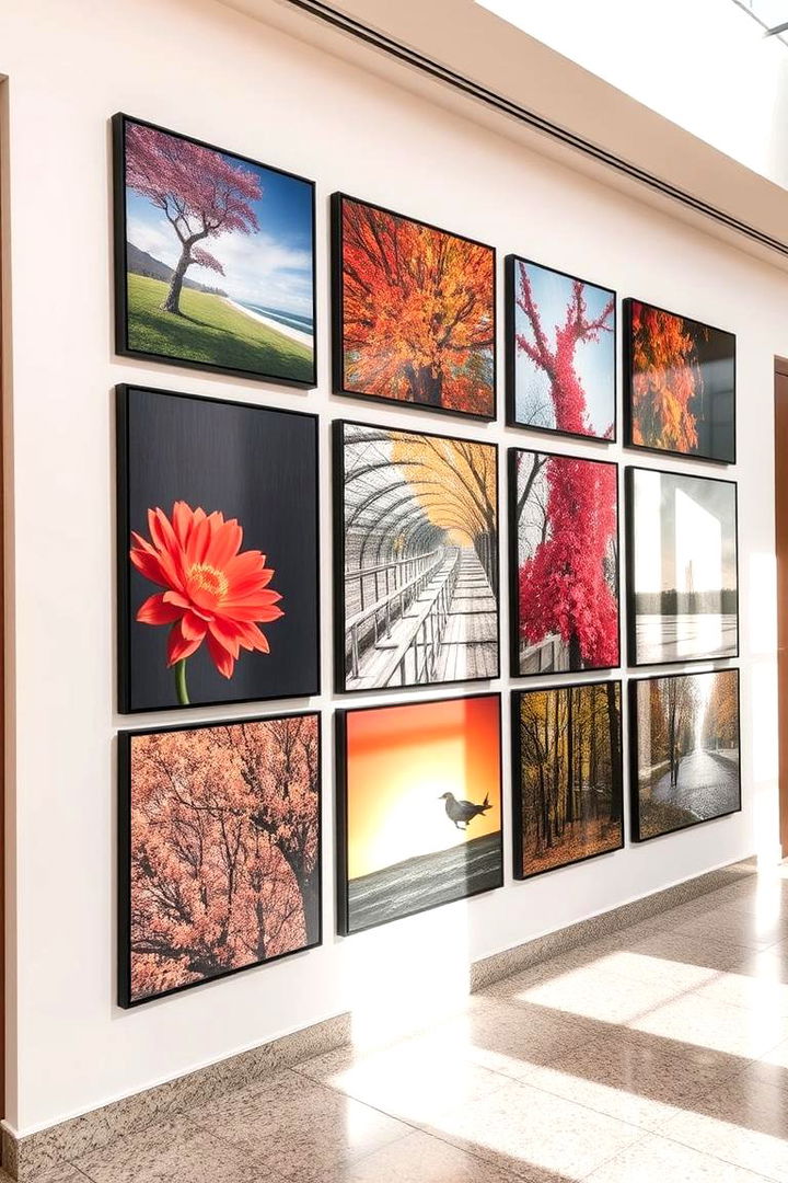 Seasonally Rotating Art Pieces - 22 living room wall decor ideas