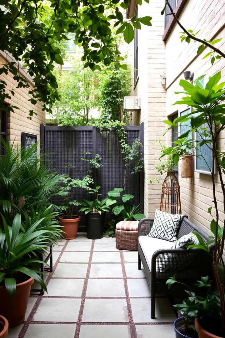 Secluded Back Alley Catio - 22 Outdoor Catio Ideas
