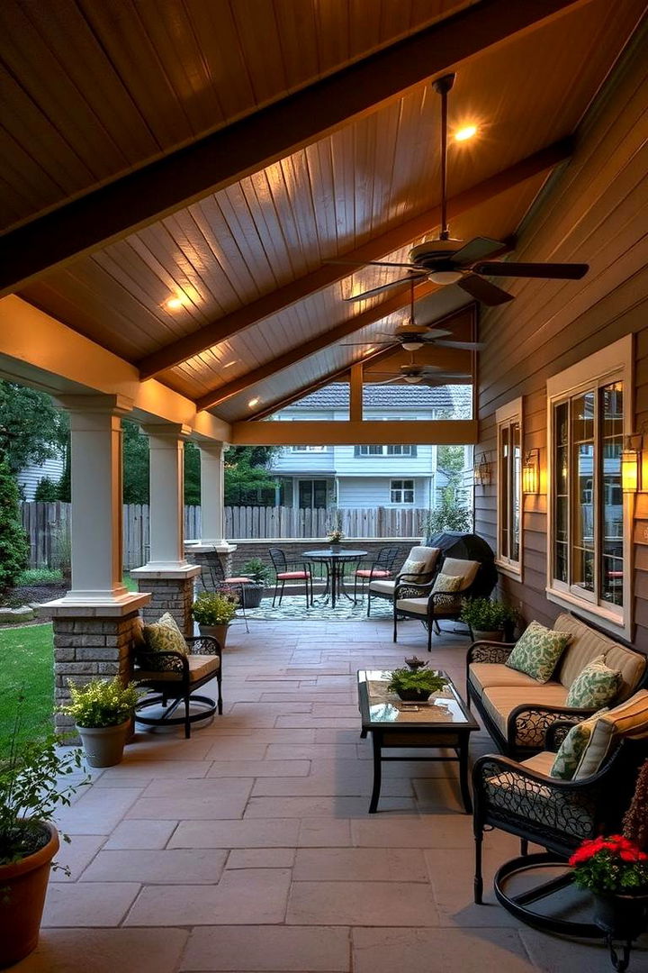Secluded Covered Patio - 22 home addition ideas