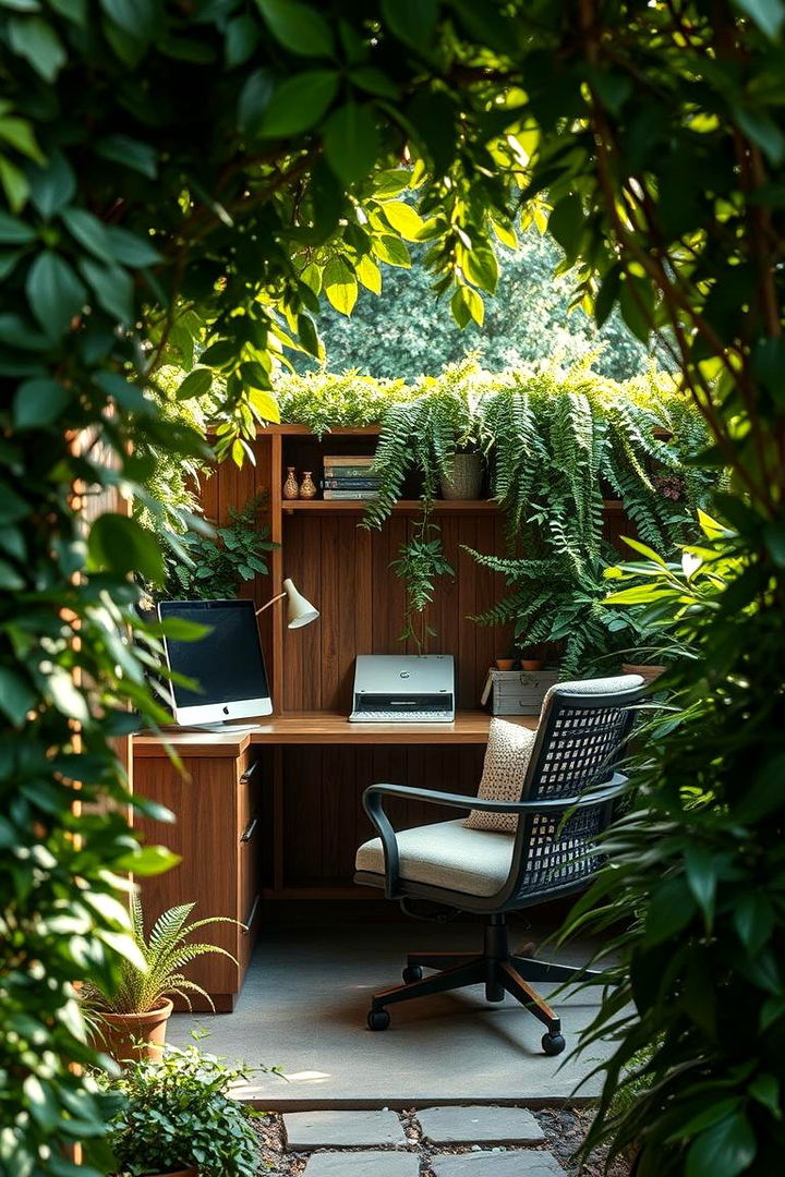 Secluded Garden Office Hideaway - 22 Garden Office Ideas
