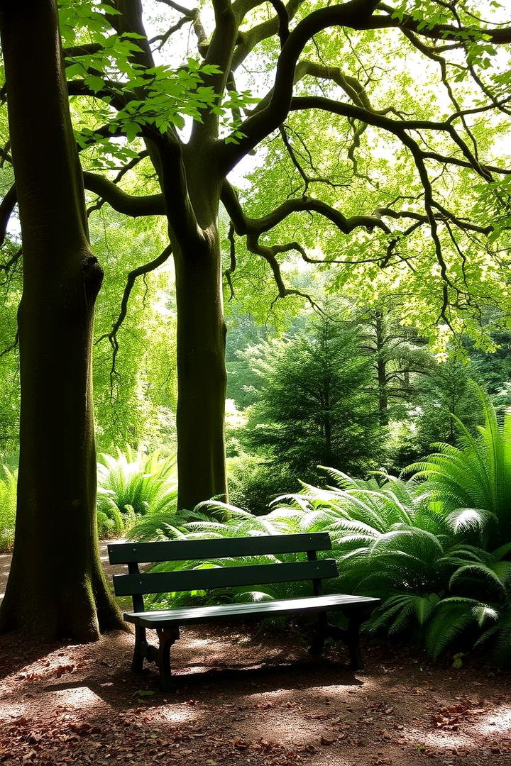 Secret Arboretum Bench - 22 Outdoor Reading Nook Ideas