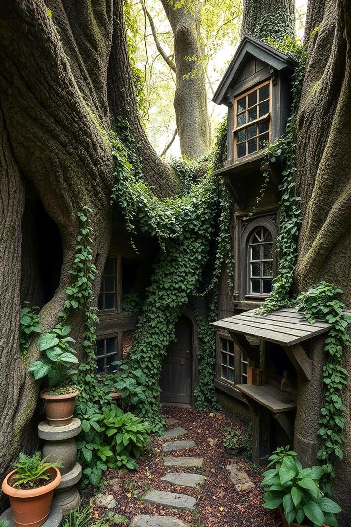Secret Garden Tree Fort - 22 Tree House Ideas