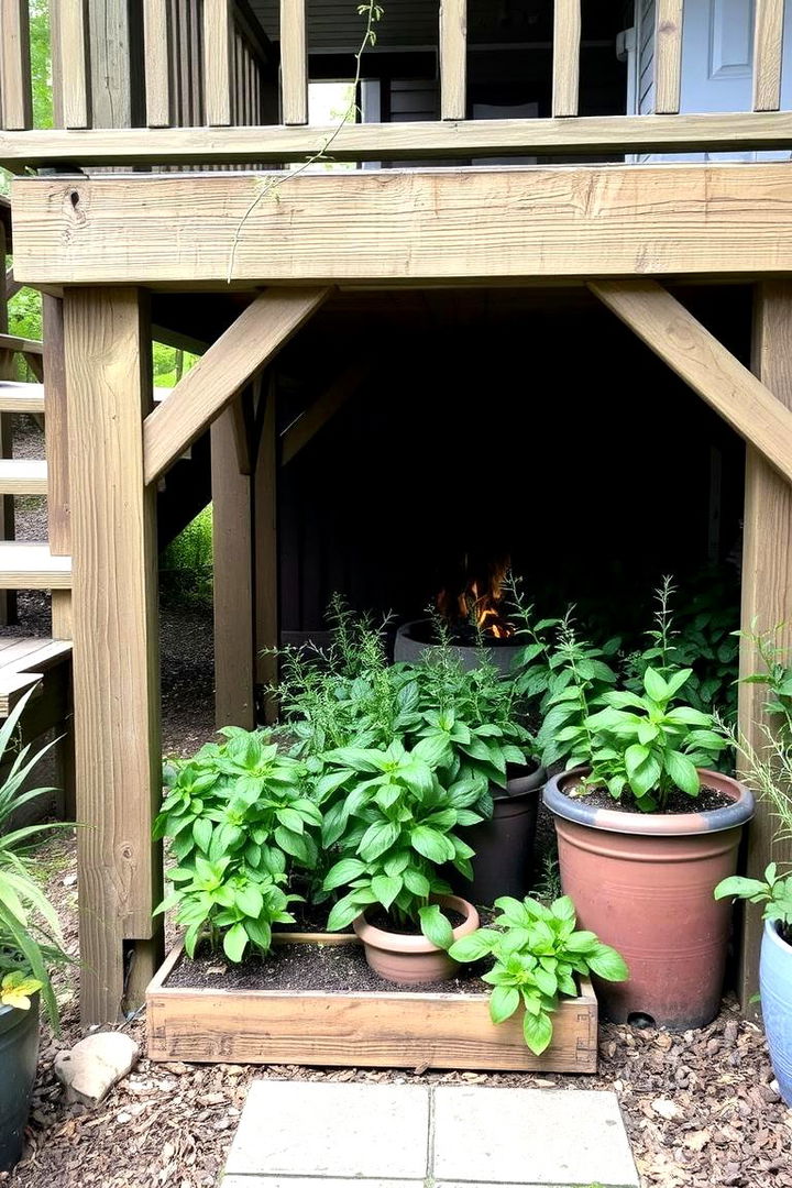 Secret Herb Garden - 22 Under Deck Landscaping Ideas