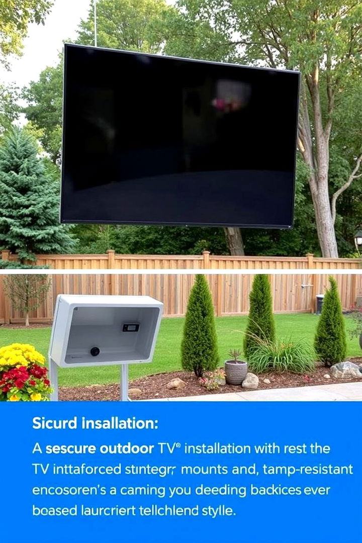 Secure Installations for Peace of Mind - 22 Outdoor Tv Ideas