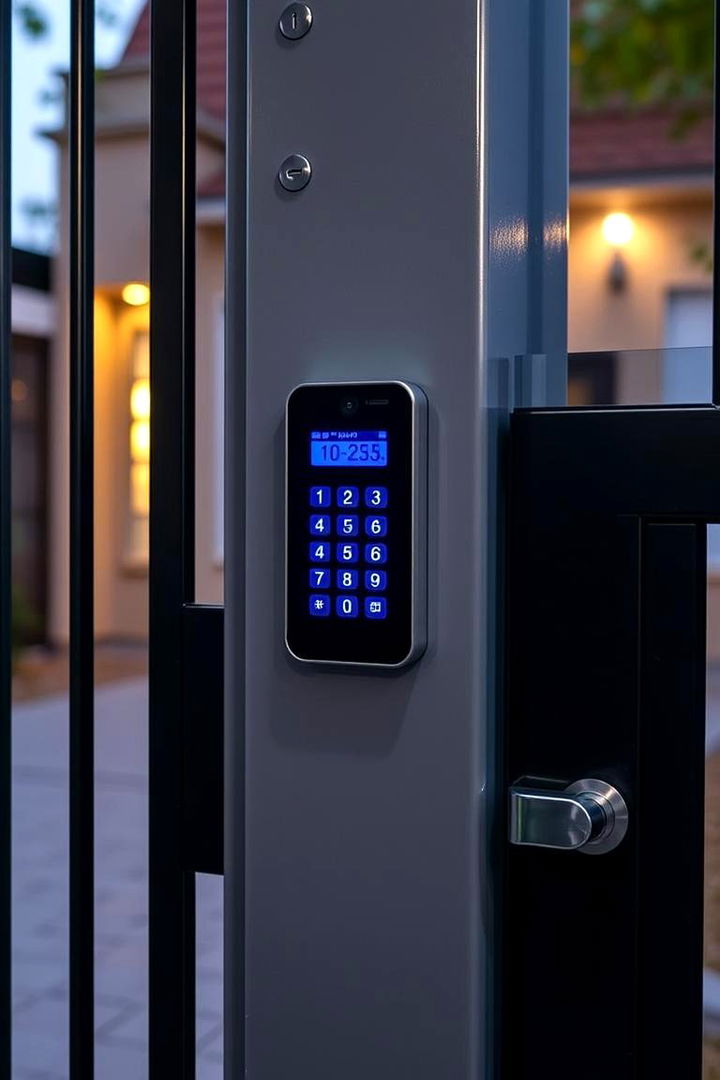 Security Enhanced Digital Keypad Gate - 22 Driveway Gate Ideas