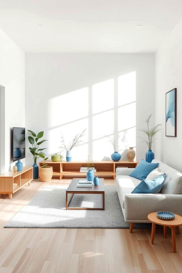 Serene Blue Minimalism - 22 Blue Room Ideas