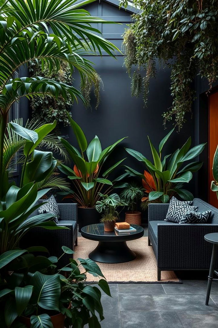 Serene Botanical Haven - 22 Black and Green Bedroom Design Ideas