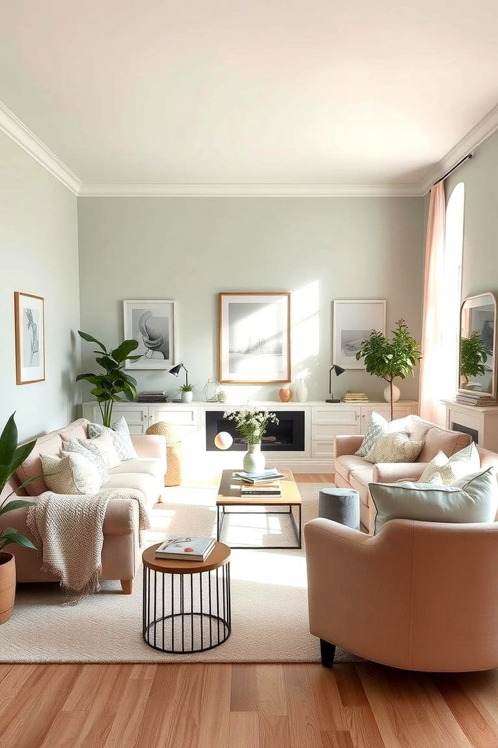 Serene Calm with Pastel Tones - 22 Coastal Living Room Ideas