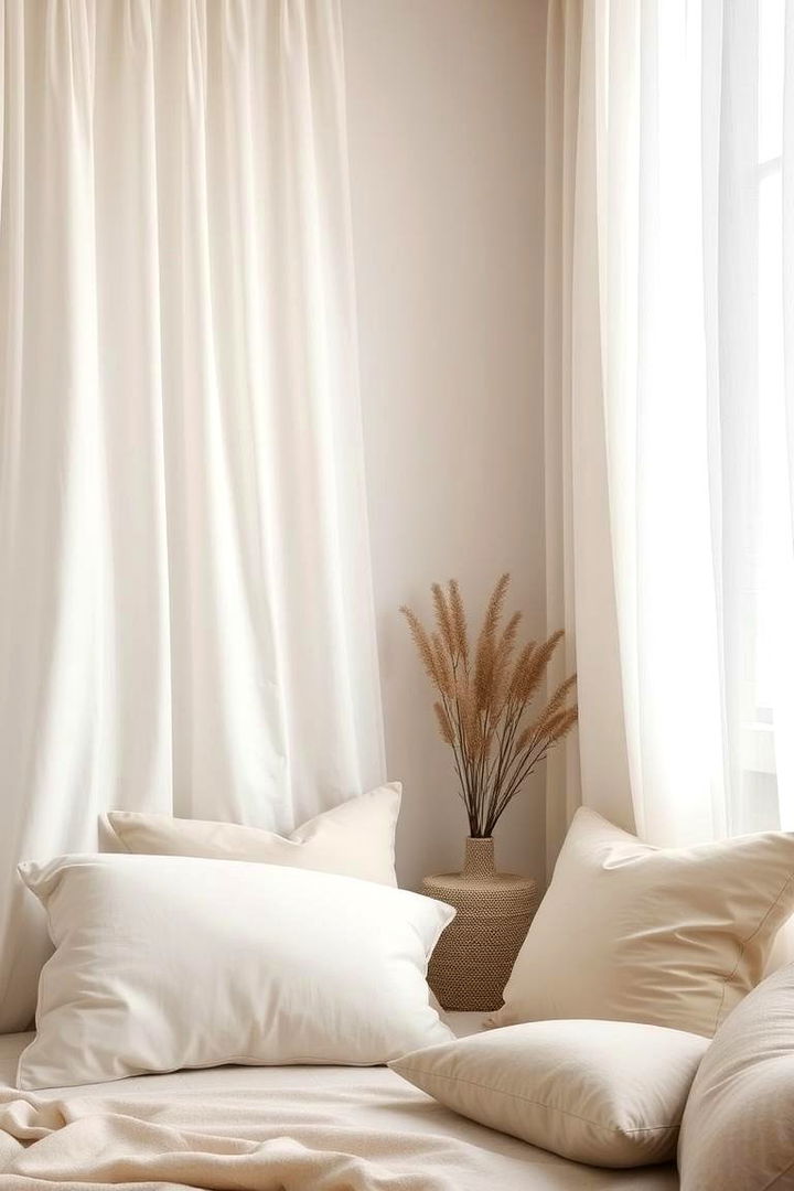 Serene Decorative Elements - 22 Neutral Boho Living Room Ideas