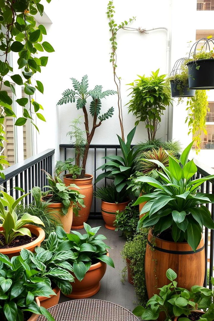 Serene Green Retreat - 22 Loft Balcony Ideas