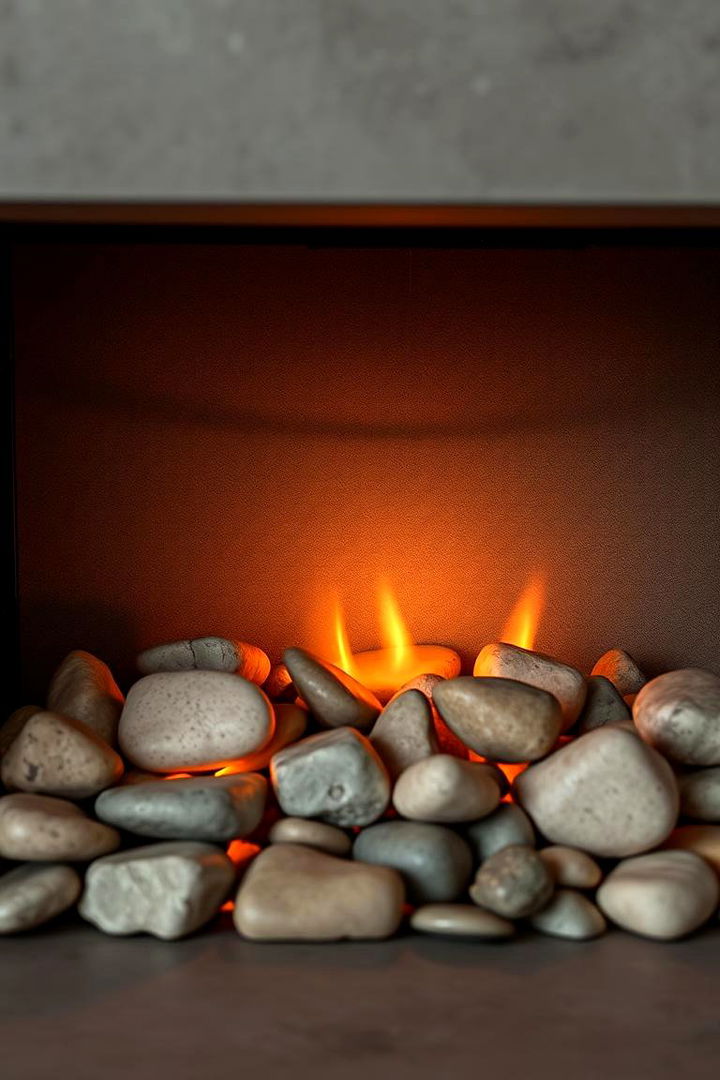 Serene Lakeside Vibes - 22 River Rock Fireplace Ideas