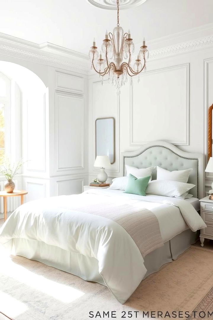 Serene Mint and Snowy White Palette - 22 Green and White Bedroom Ideas