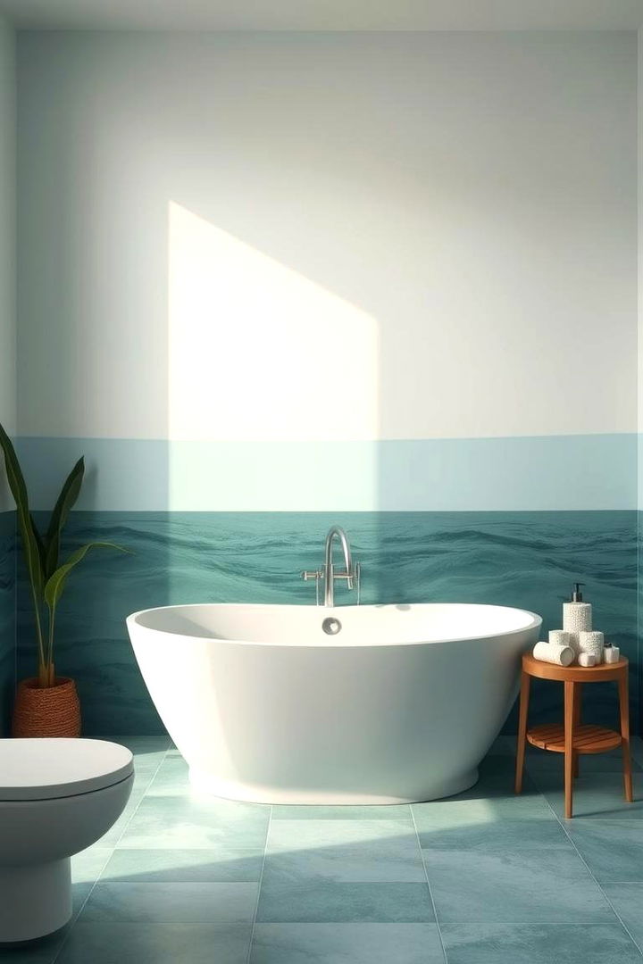 Serene Ocean Palette Designs - 22 Bathroom Wall Ideas