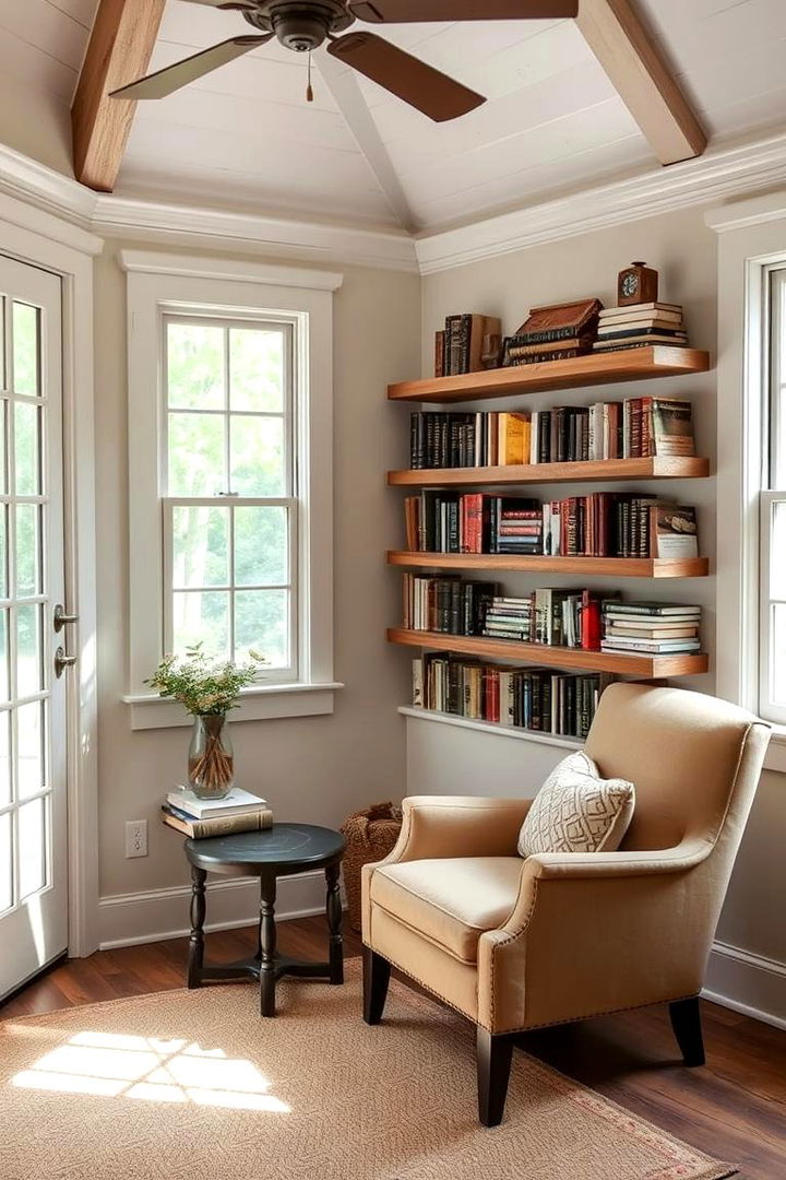 Serene Reading Nook - 22 Rustic Sunroom Ideas