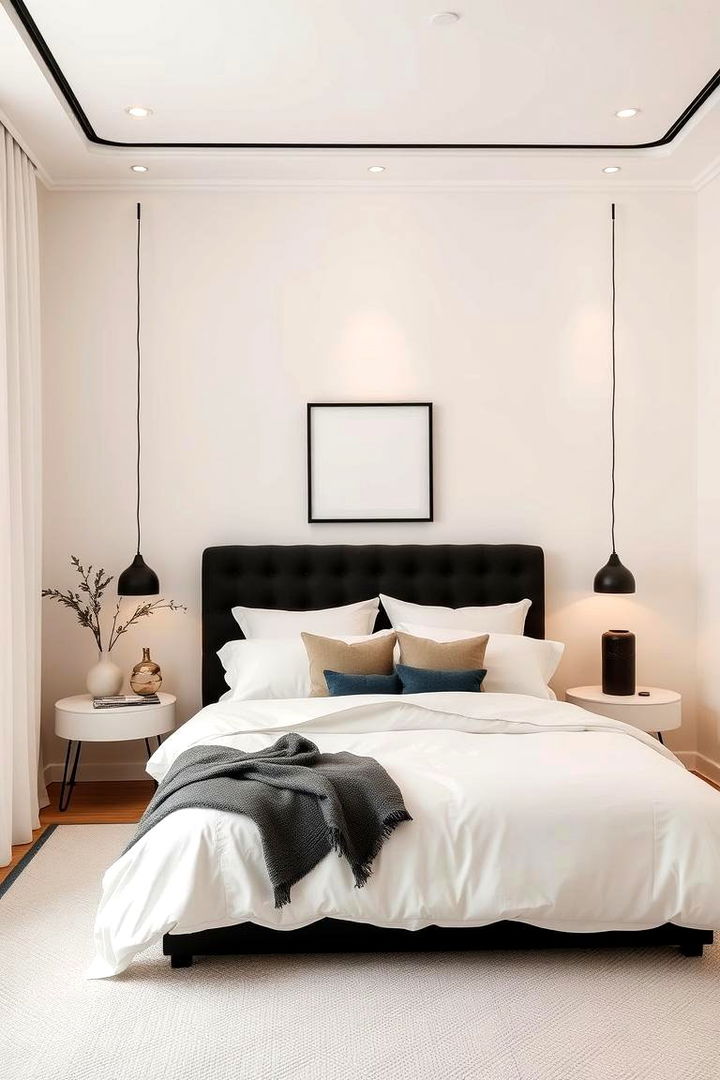 Serene Retreat with Neutral Balance - 22 Cream and Black Bedroom Ideas